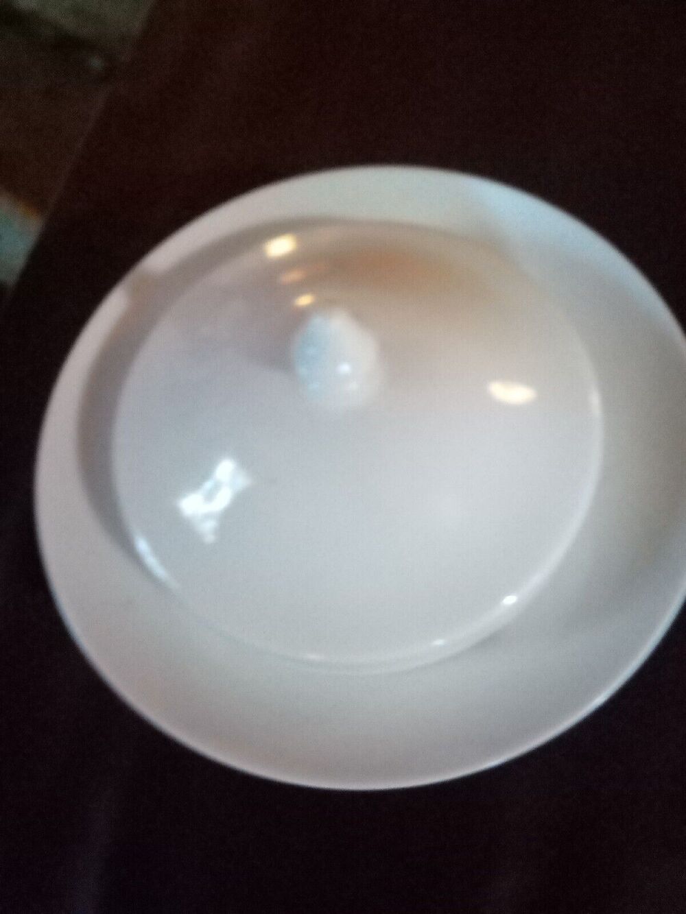 SPAL Made for Horchow White Butter Food Dish & Lid Portugal Porcelain Round